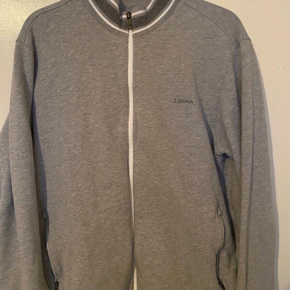 Zegna zip up sweatshirt